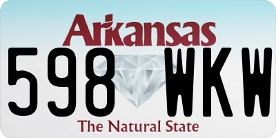 AR license plate 598WKW