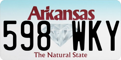 AR license plate 598WKY