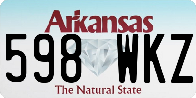 AR license plate 598WKZ