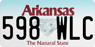 AR license plate 598WLC