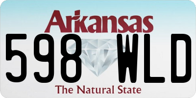 AR license plate 598WLD