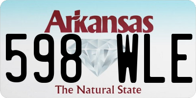 AR license plate 598WLE
