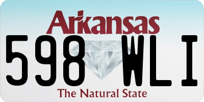 AR license plate 598WLI