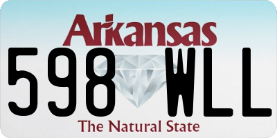 AR license plate 598WLL