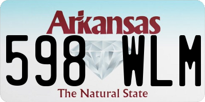AR license plate 598WLM
