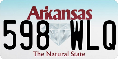 AR license plate 598WLQ