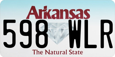AR license plate 598WLR
