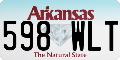 AR license plate 598WLT