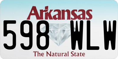 AR license plate 598WLW