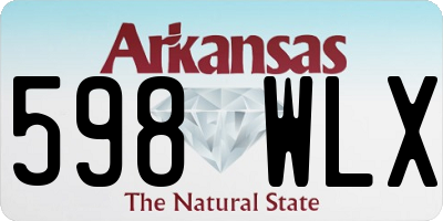 AR license plate 598WLX