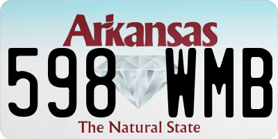 AR license plate 598WMB