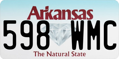 AR license plate 598WMC