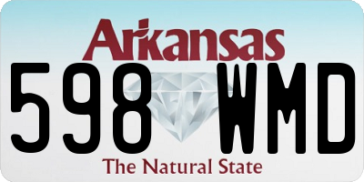 AR license plate 598WMD