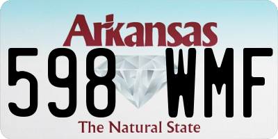 AR license plate 598WMF