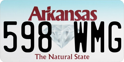 AR license plate 598WMG
