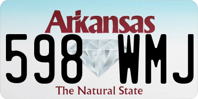 AR license plate 598WMJ