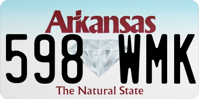 AR license plate 598WMK