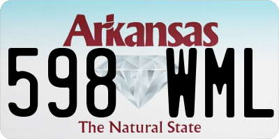 AR license plate 598WML
