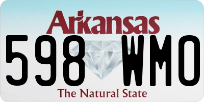 AR license plate 598WMO