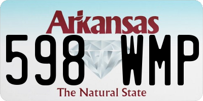 AR license plate 598WMP