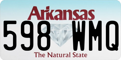 AR license plate 598WMQ