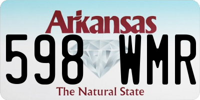 AR license plate 598WMR