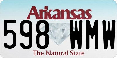 AR license plate 598WMW