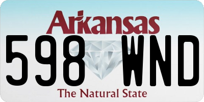 AR license plate 598WND