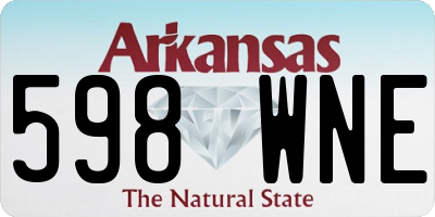 AR license plate 598WNE