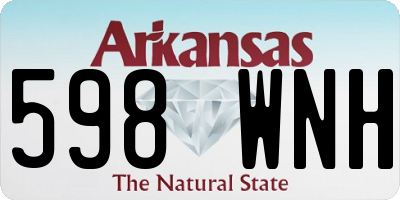 AR license plate 598WNH