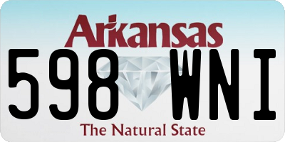 AR license plate 598WNI