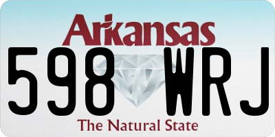 AR license plate 598WRJ