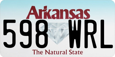 AR license plate 598WRL