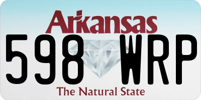 AR license plate 598WRP