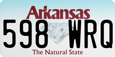 AR license plate 598WRQ