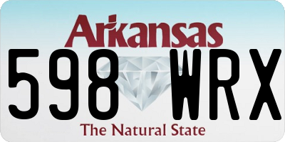 AR license plate 598WRX