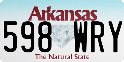 AR license plate 598WRY