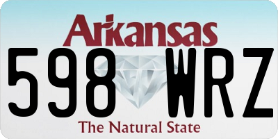 AR license plate 598WRZ
