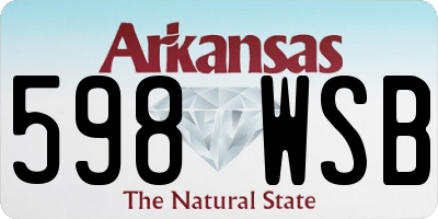 AR license plate 598WSB
