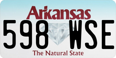 AR license plate 598WSE