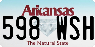 AR license plate 598WSH