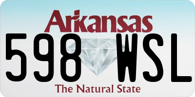 AR license plate 598WSL