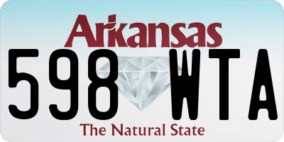 AR license plate 598WTA
