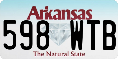 AR license plate 598WTB