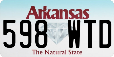 AR license plate 598WTD