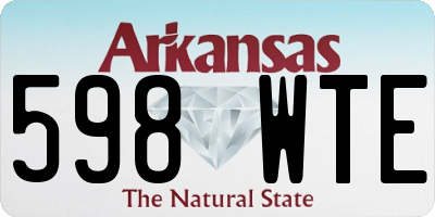 AR license plate 598WTE