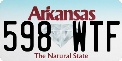 AR license plate 598WTF