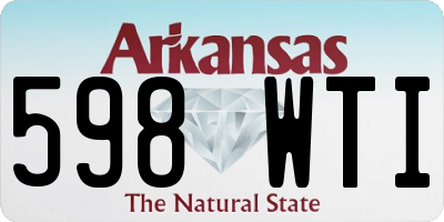 AR license plate 598WTI