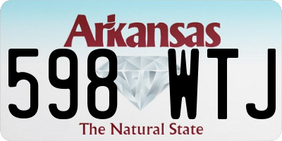 AR license plate 598WTJ