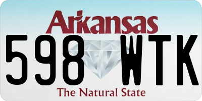 AR license plate 598WTK
